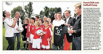 Dr. Axel Görs holt Fu&szlig;ball-Jugend-Camp von Ex-Nationalspieler Jouml;rg Albertz nach
N&ouml;rten-Hardenberg