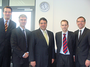 BMU Sigmar Gabriel zu Besuch bei Powerblades